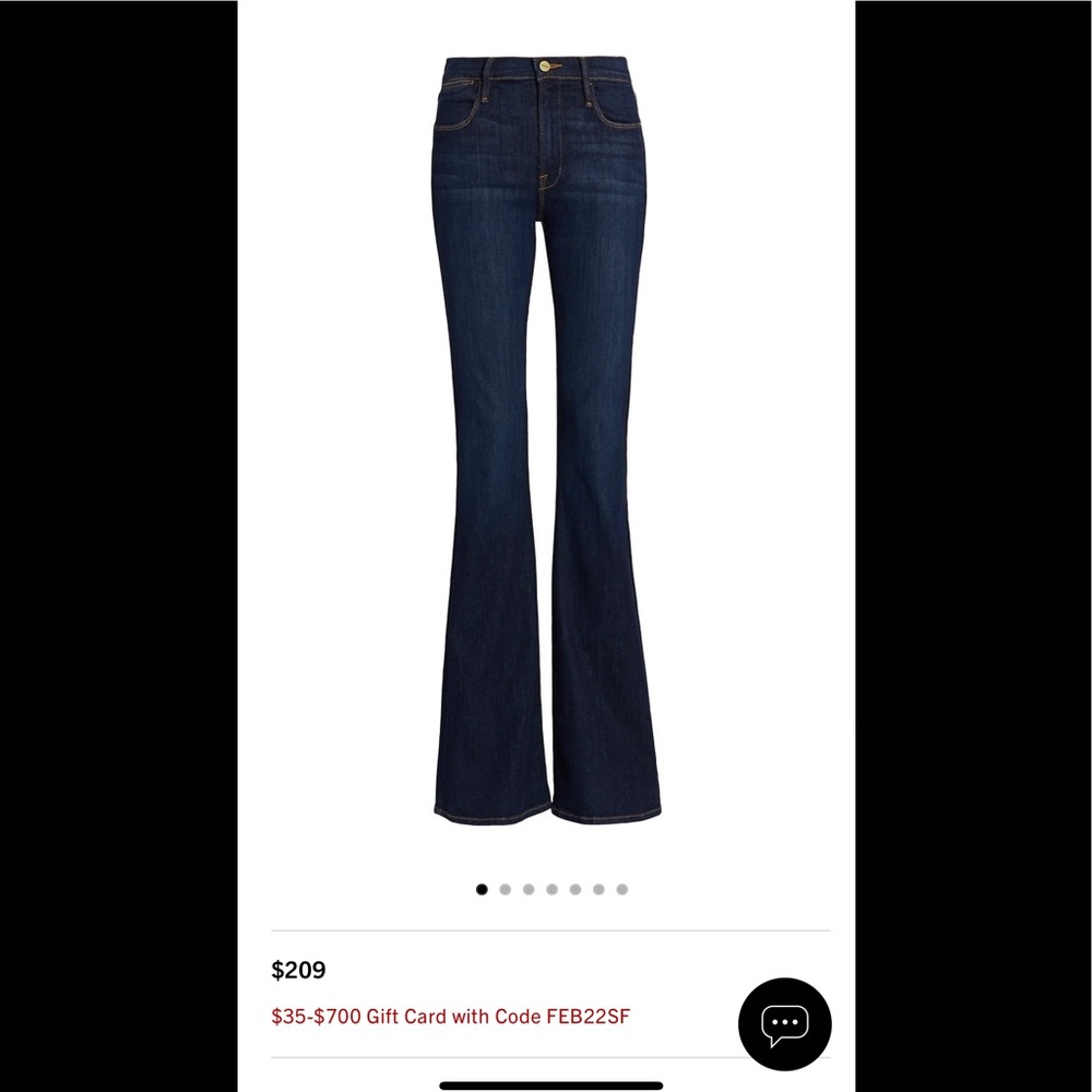 Frame Denim Women's Dark Blue Flare Jeans